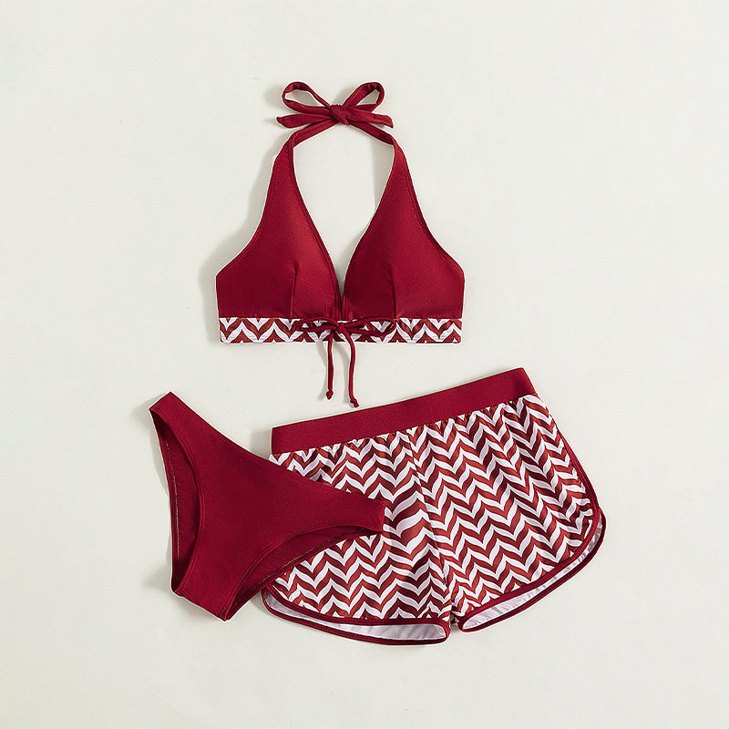 Women’s bikini set with sporty top and comfortable shorts StylebySassy