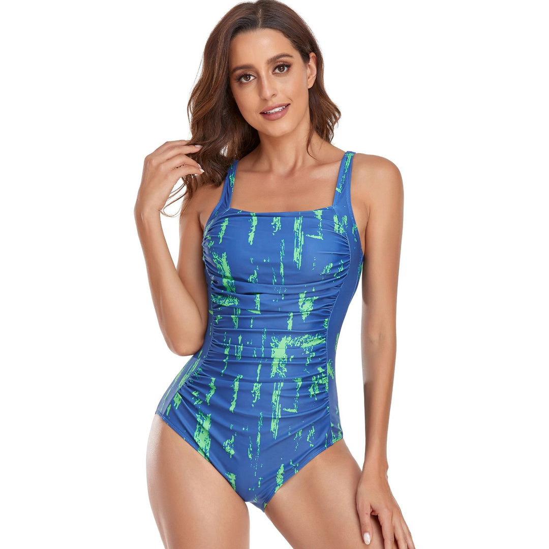 Women’s Sporty One-Piece Swimsuit with Fashionable Ruffle Details StylebySassy