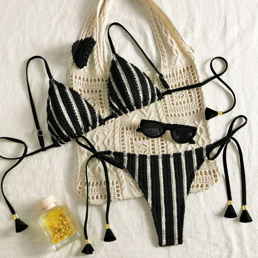 Women Strappy Bikini Set with Adjustable Straps StylebySassy