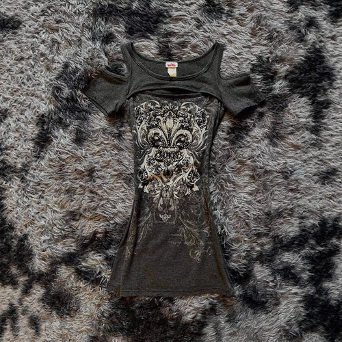 Women's Exposed Top with Floral Print StylebySassy
