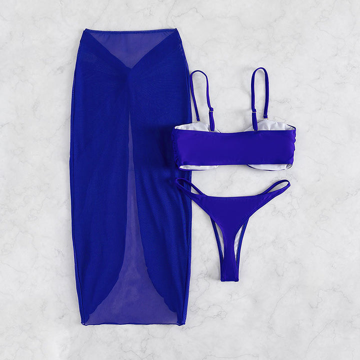 Women’s Bikini Set with fashionable wrap skirt StylebySassy