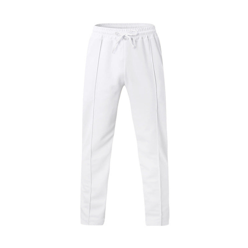 Men's sporty joggers with elastic waistband and front center seam StylebySassy