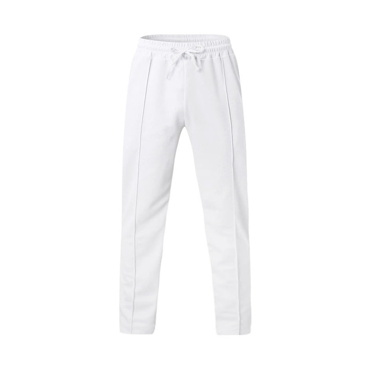 Men's sporty joggers with elastic waistband and front center seam StylebySassy