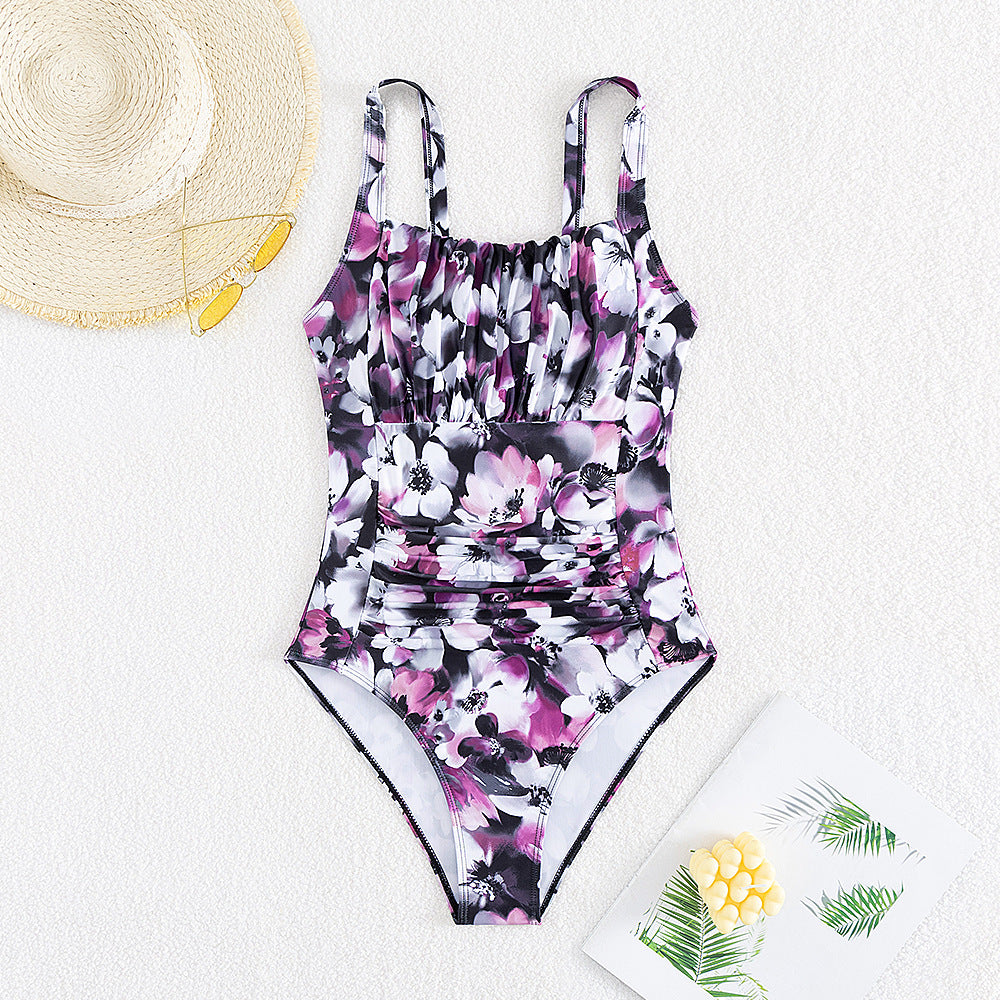 Women’s One-Piece Swimsuit with Fashionable Ruffle Details StylebySassy