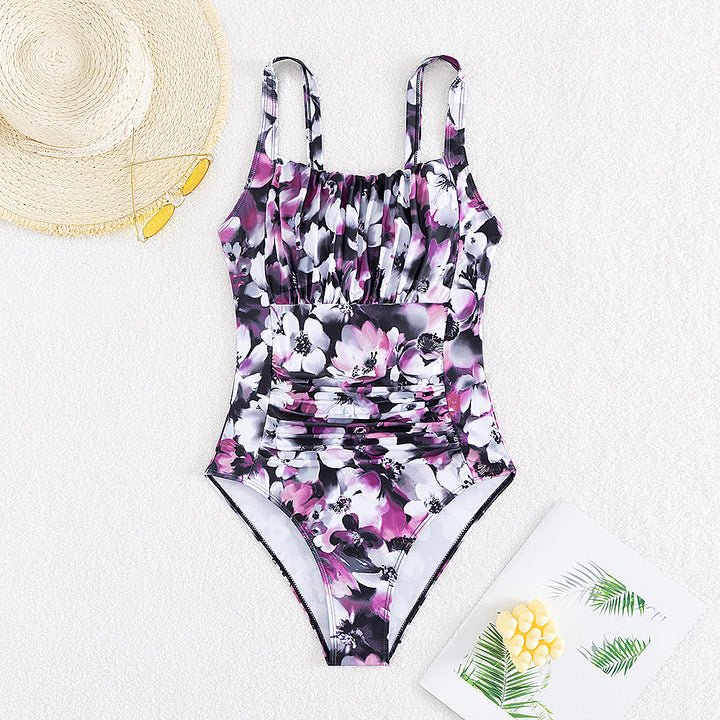 Women’s One-Piece Swimsuit with Fashionable Ruffle Details StylebySassy
