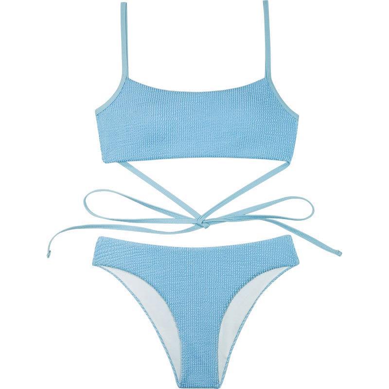 Women's Two-Piece Bikini Set with Elaborate Cut StylebySassy