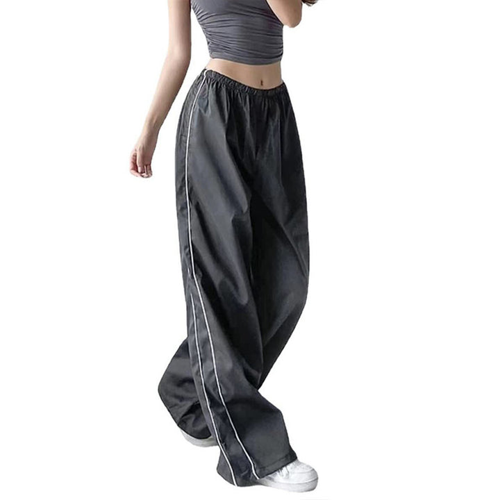 Women's Wide Satin Pants with Elastic Waistband StylebySassy
