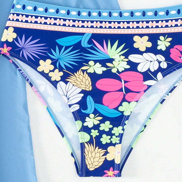 Women's bikini set with high-cut bottom and stylish top StylebySassy