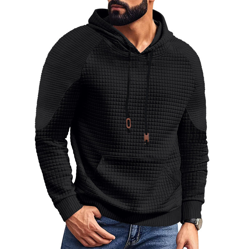 Men's hoodie with square structure, raglan sleeves, and kangaroo pocket StylebySassy