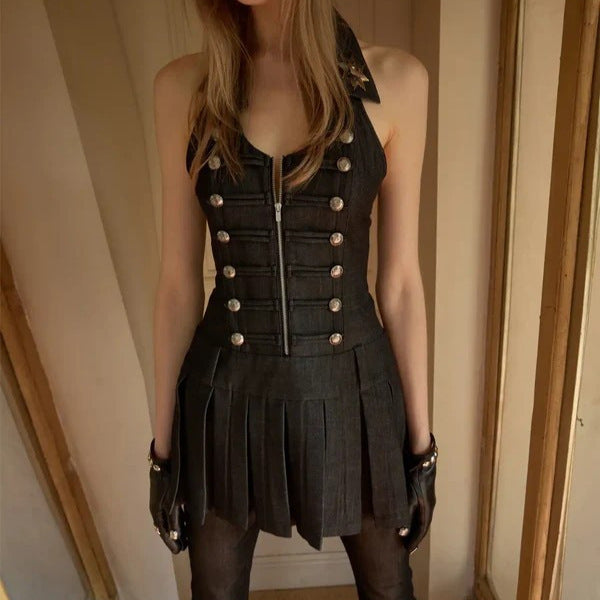 Women Military-inspired Dress StylebySassy