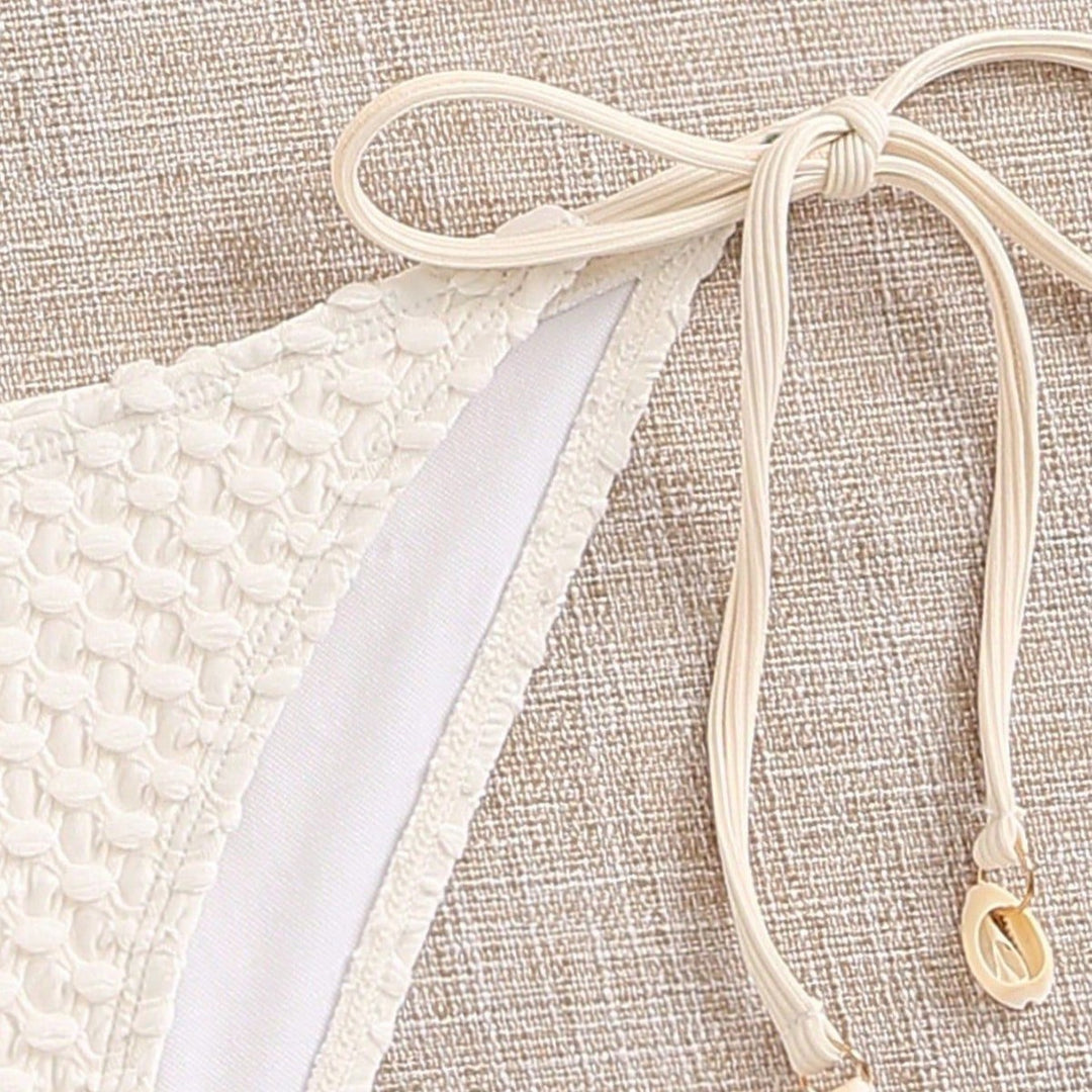 Women's Bandeau Bikini with Elastic Ties StylebySassy