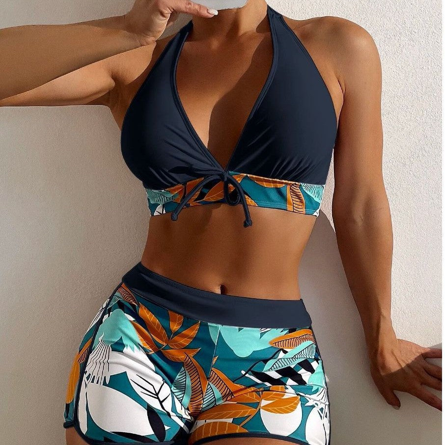 Women’s Sporty Bikini Set with Floral Design StylebySassy