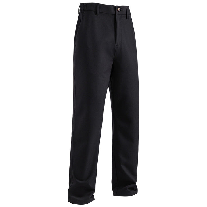Men's straight-cut comfort chino pants with elastic waistband StylebySassy