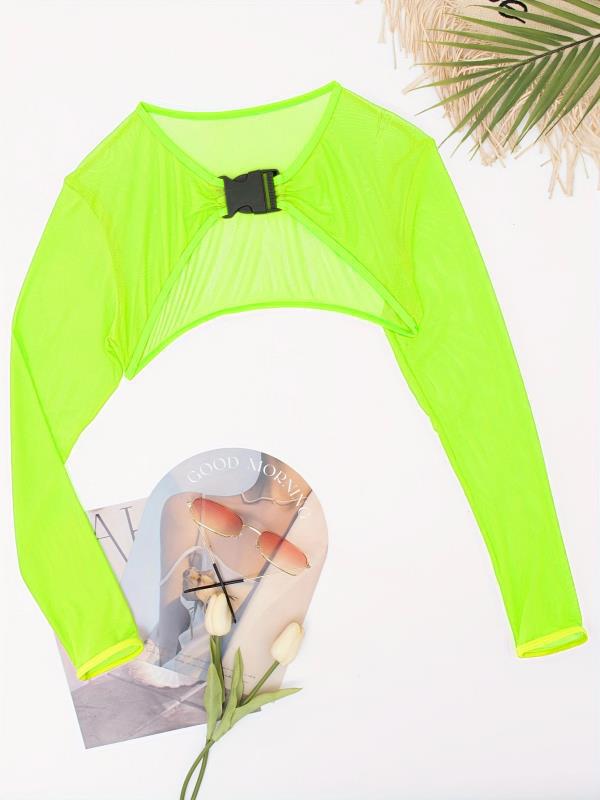 Women's Crop Top with stylish mix of mesh and gathering StylebySassy