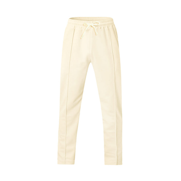 Men's sporty joggers with elastic waistband and front center seam StylebySassy