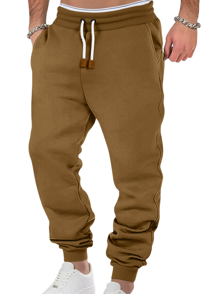 Men's comfortable jogging pants made of high-quality cotton blend with elastic waistband, drawstring, and cuffs StylebySassy