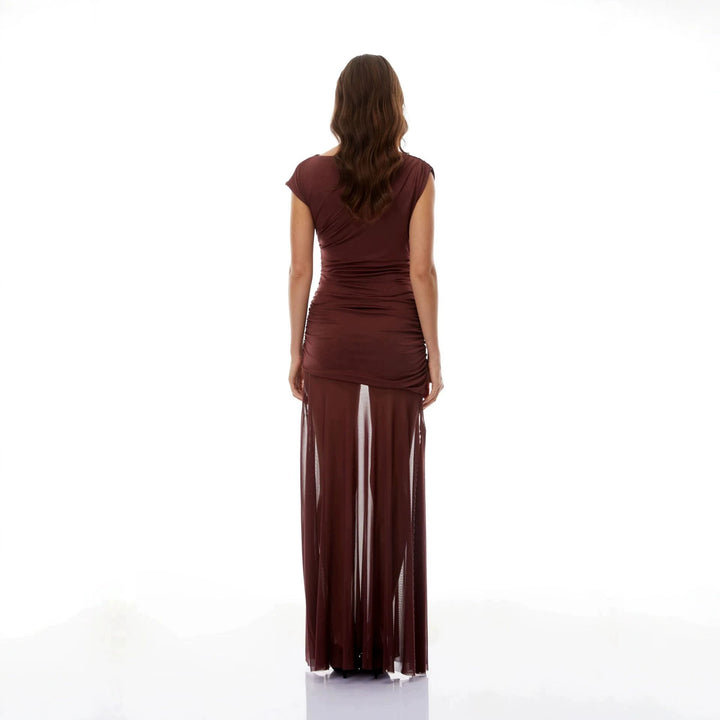 Women Elegant Wrap Dress with Ruffle Details StylebySassy