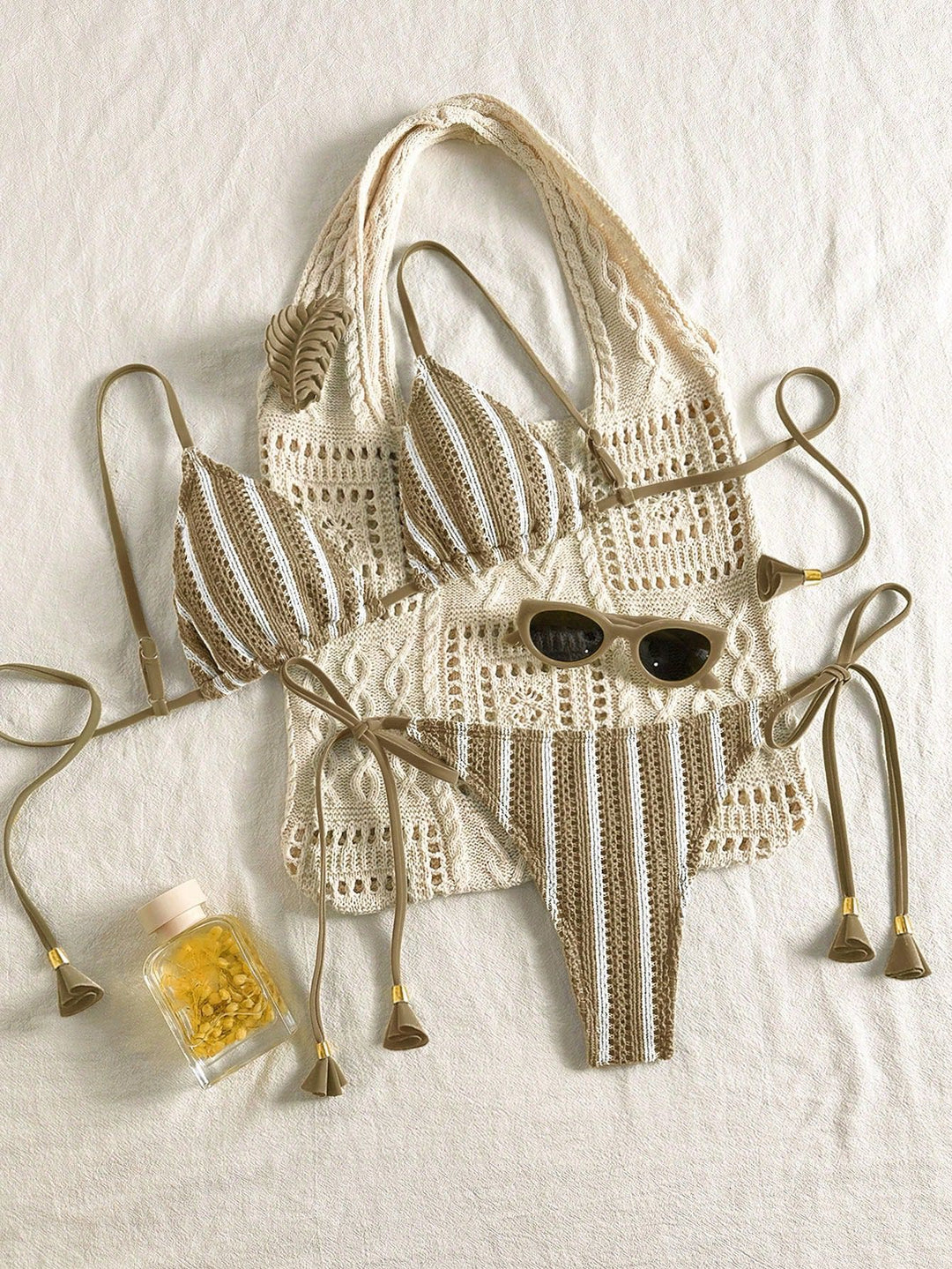 Women Strappy Bikini Set with Adjustable Straps StylebySassy