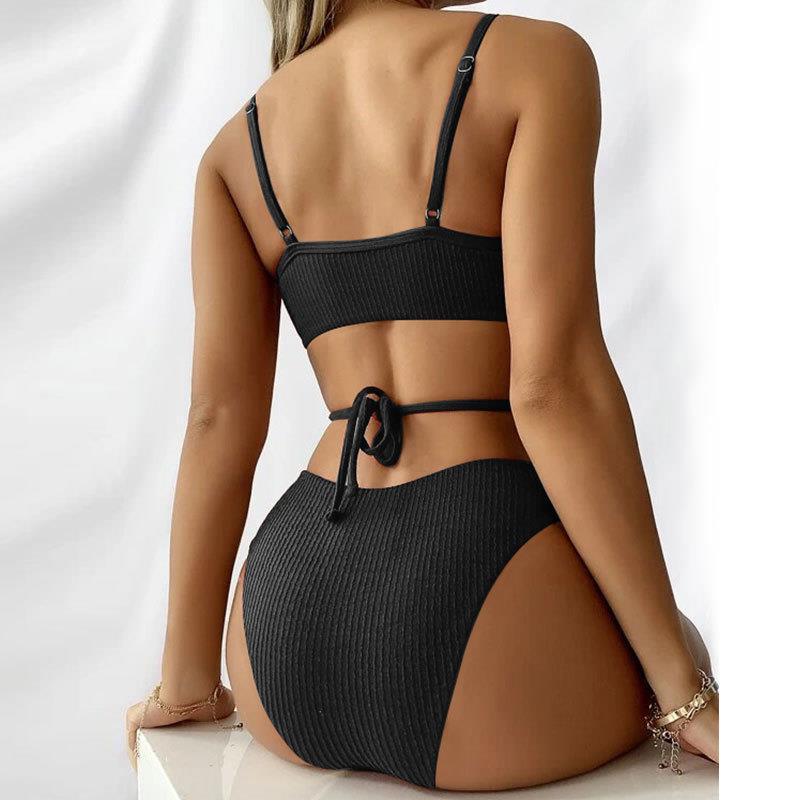 Women's Two-Piece Bikini Set with Elaborate Cut StylebySassy