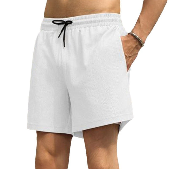 Men's nano two-layer swim shorts with inner compression shorts and side smartphone pocket StylebySassy