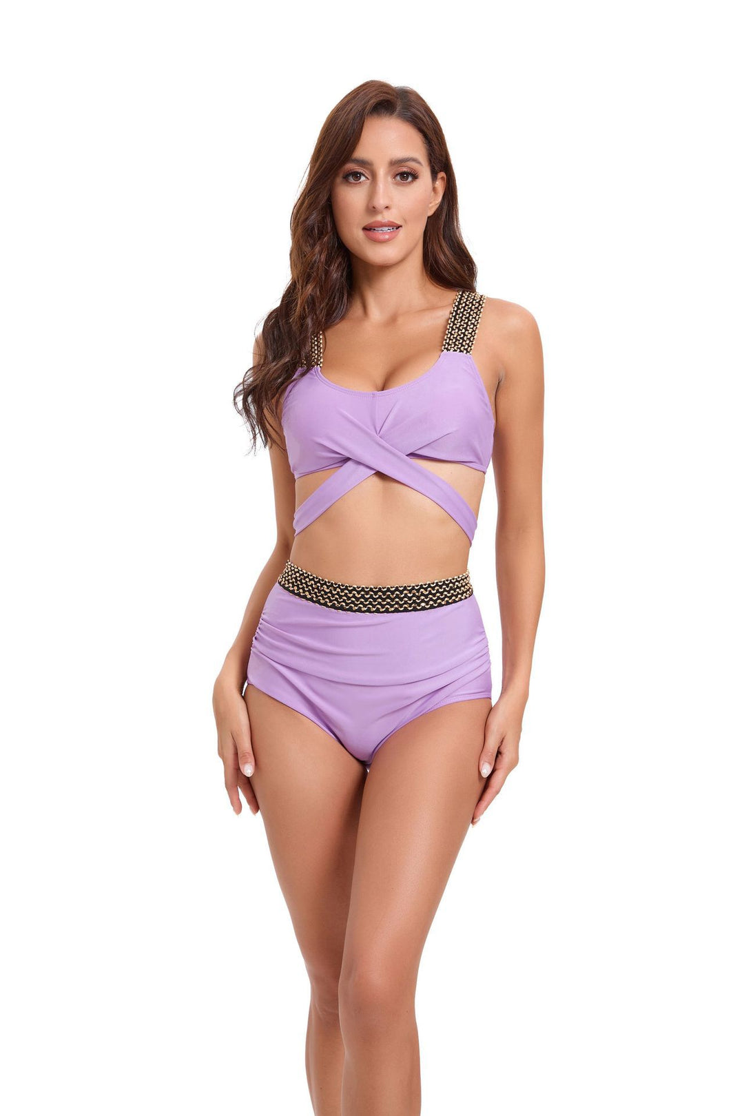 Women's Sporty Bikini Set with Sophisticated Wrap Design and Adjustable Straps StylebySassy