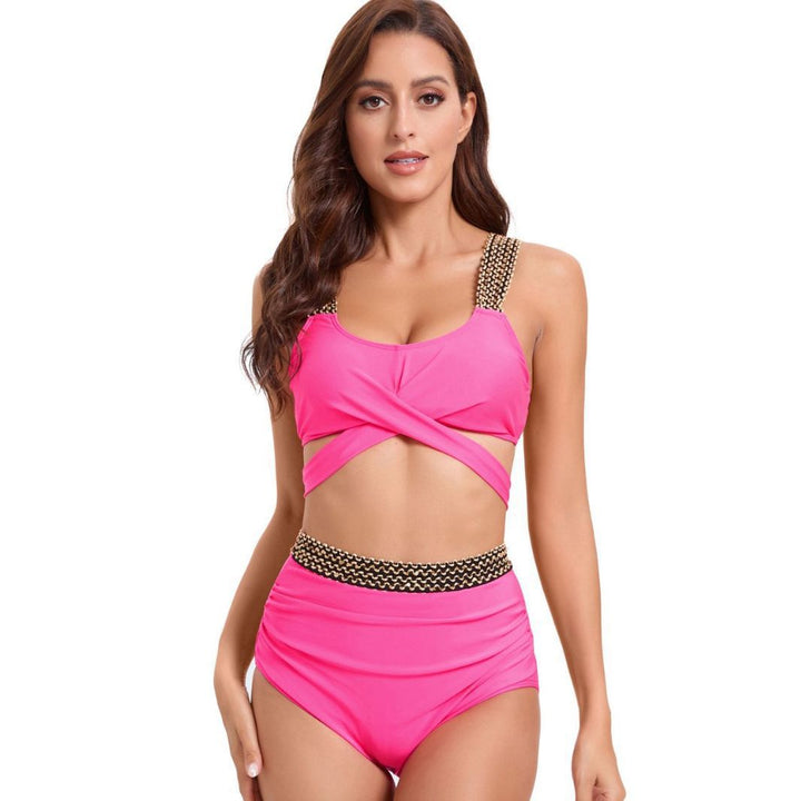 Women's Sporty Bikini Set with Sophisticated Wrap Design and Adjustable Straps StylebySassy