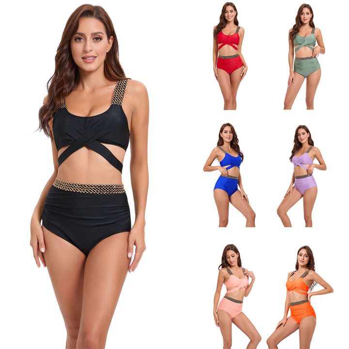 Women's Sporty Bikini Set with Sophisticated Wrap Design and Adjustable Straps StylebySassy