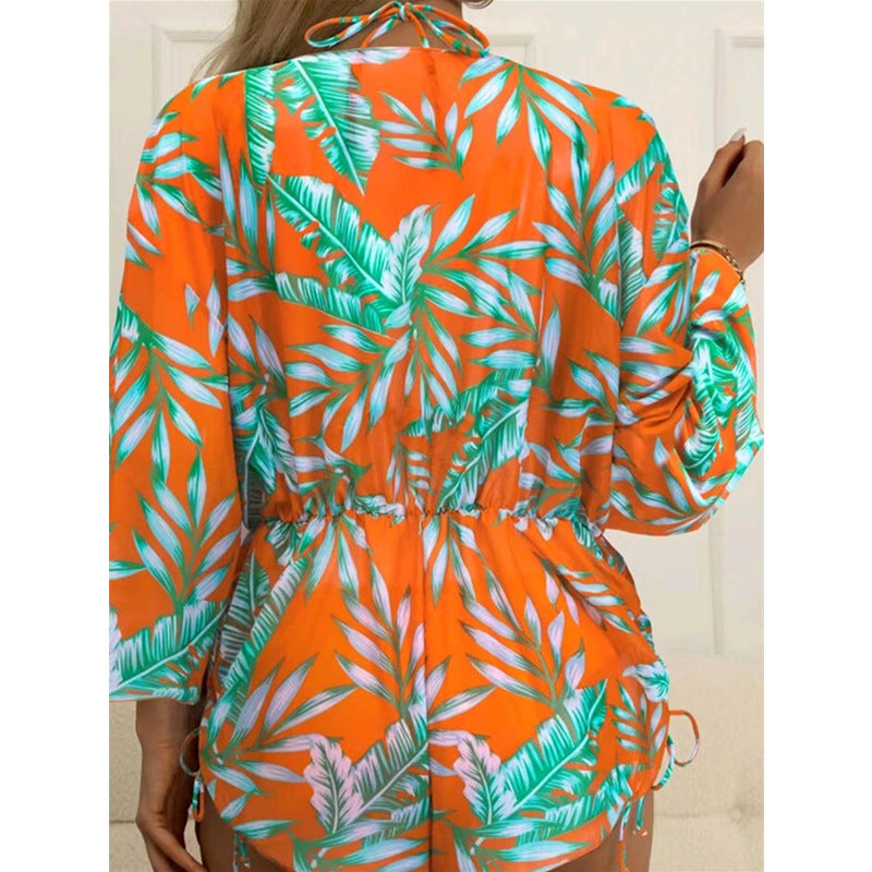 Women Reversible Beachwear with Floral Kimono and Bikini StylebySassy