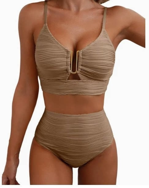 Ladies High-Cut Bikini with Ruffles StylebySassy