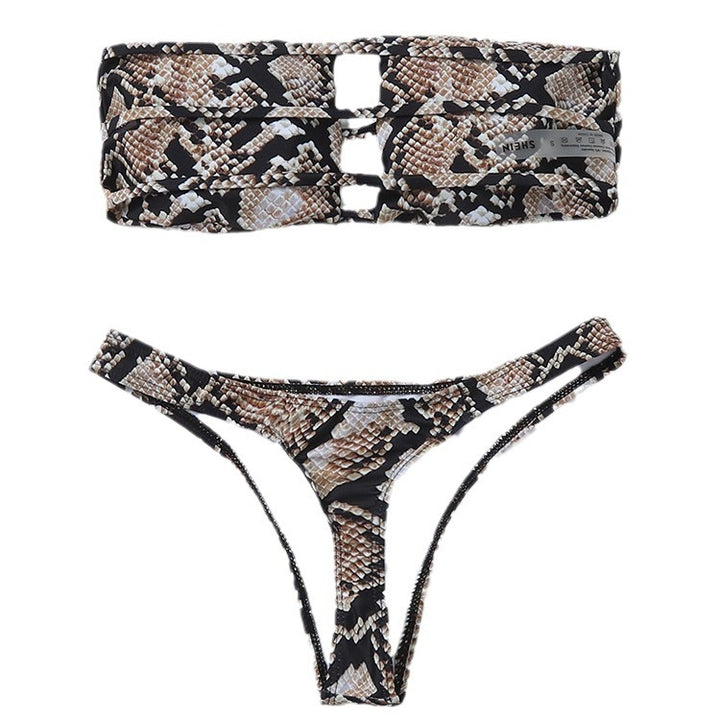 Women's bandeau bikini with sophisticated cut-out design StylebySassy