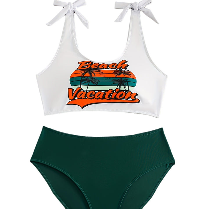 Women's Crop Top Bikini Set with Playful Bows StylebySassy
