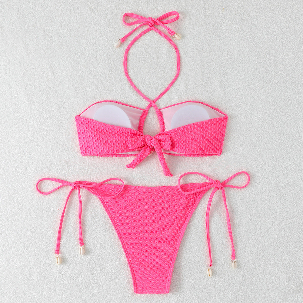 Women's bikini set with innovative tie design and trendy cut-out StylebySassy