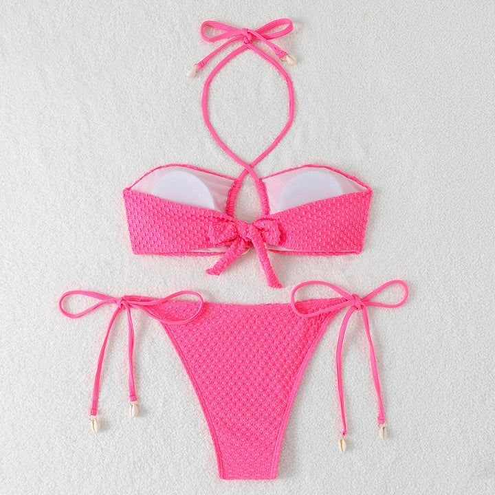 Women's bikini set with innovative tie design and trendy cut-out StylebySassy