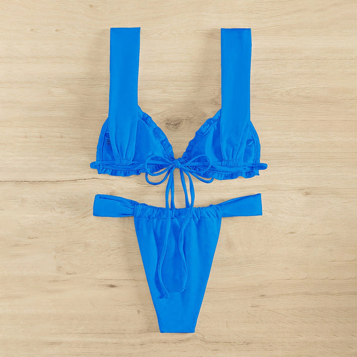 Women's bikini set with playful knot design and high-quality fabric StylebySassy