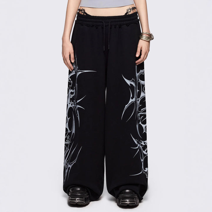 Women's Urban Baggy Pants with Graphics StylebySassy