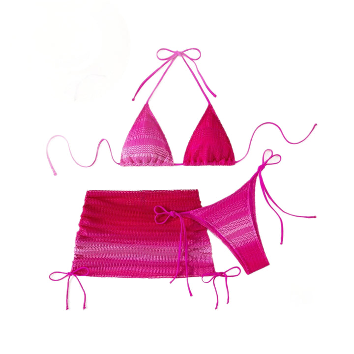 Women Triangle Bikini with combinable Wrap Skirt StylebySassy