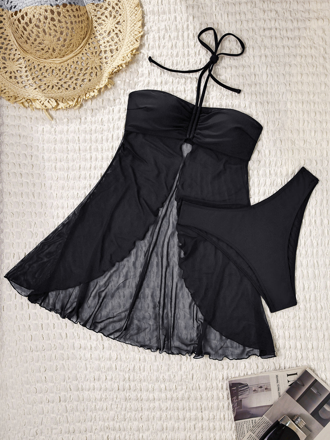 Ladies swimwear with flowing skirt and padded top StylebySassy