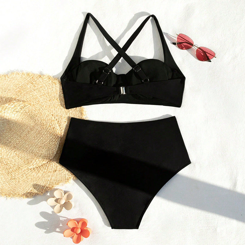 Women's High-Waisted Bikini with Hidden Support Effect StylebySassy