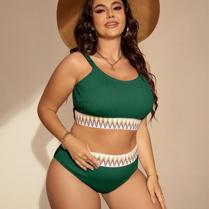 Women’s Sporty Bikini Set with High Waist and Elastic Band StylebySassy
