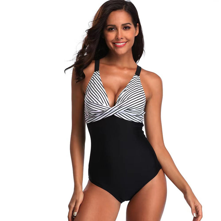 Women Elegant Swimwear One-Piece with Innovative Knot Design StylebySassy