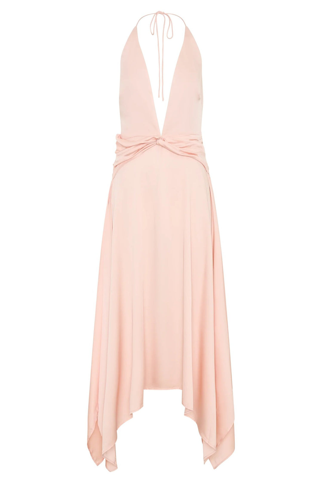 Women Elegant Wrap Dress with Deep V-Neck and Asymmetrical Hem StylebySassy
