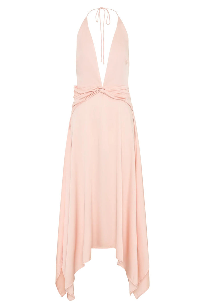Women Elegant Wrap Dress with Deep V-Neck and Asymmetrical Hem StylebySassy