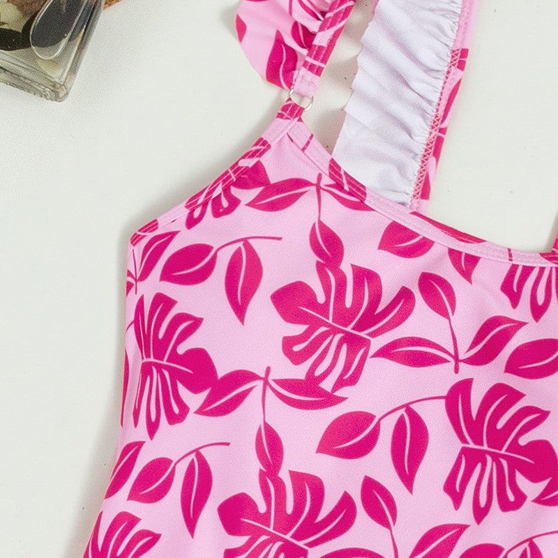 Ladies swimsuit with playful ruffle details StylebySassy