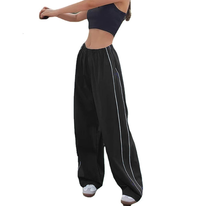 Women's Wide Satin Pants with Elastic Waistband StylebySassy
