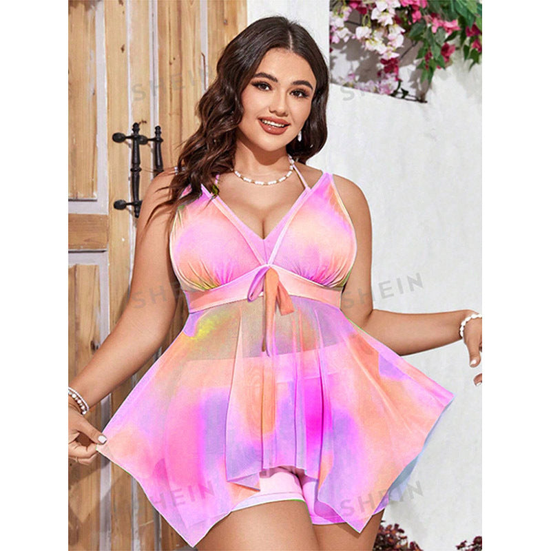 Women's Colorful Bath Top with Playful Design StylebySassy