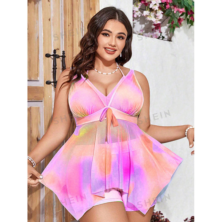 Women's Colorful Bath Top with Playful Design StylebySassy