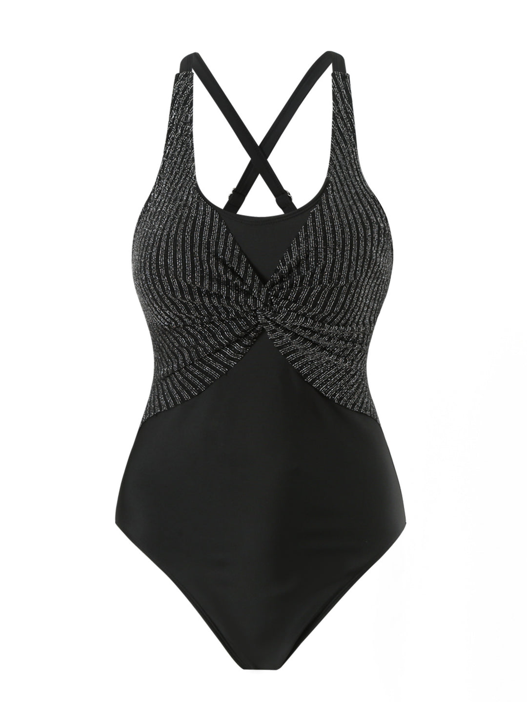 Women's Sporty One-Piece Swimsuit with Stylish Wrap Design StylebySassy