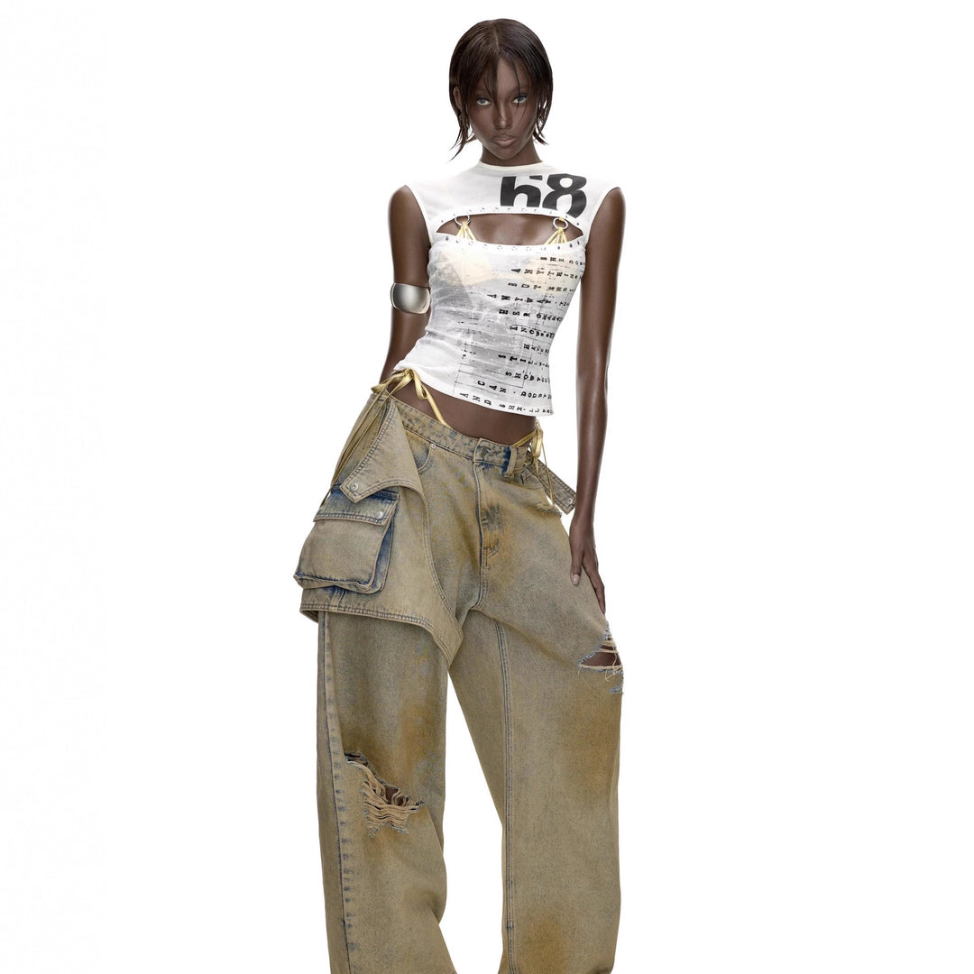 Women's Creative Tank Top with Graphic Print StylebySassy