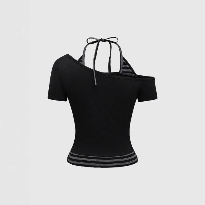 Women Off-Shoulder Top with Graphic Design StylebySassy