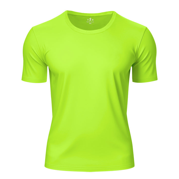 Men's lightweight short sleeve functional shirt with round neck, quick-drying stretch fabric and flat seams StylebySassy